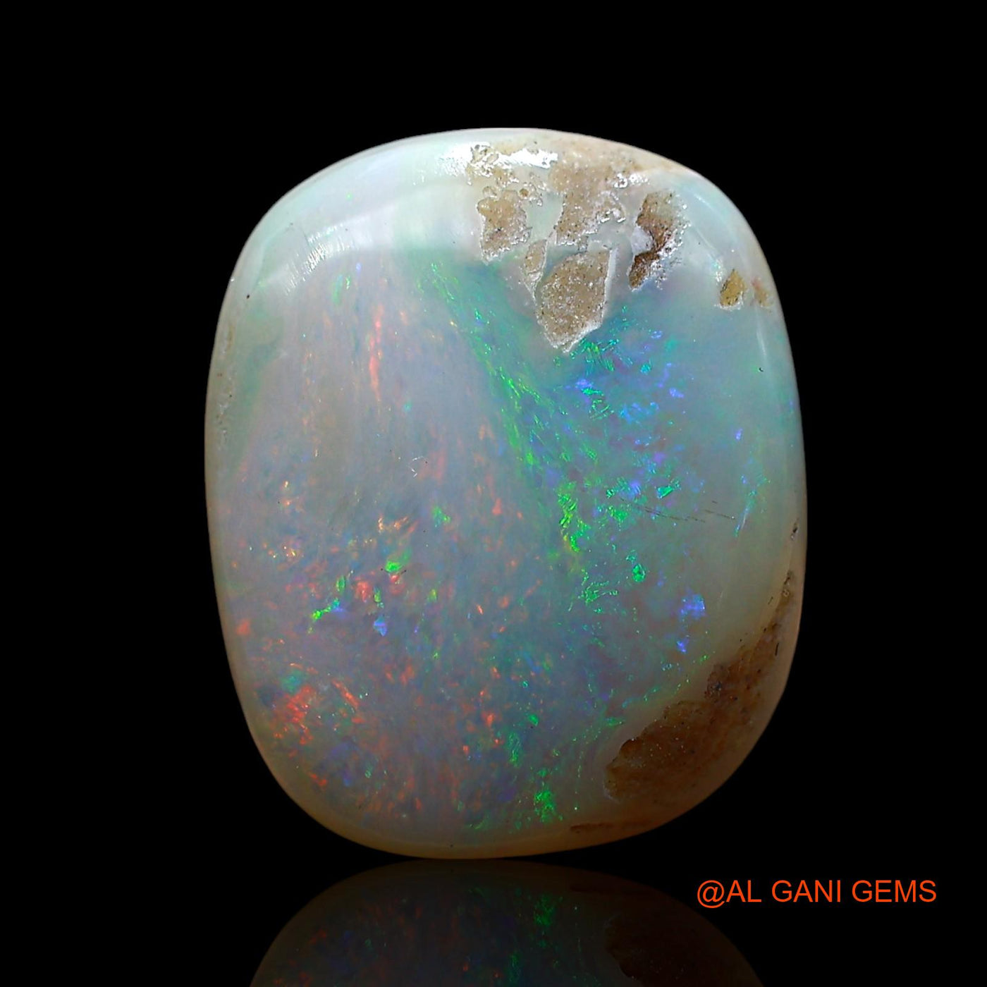 8.00 Cts Natural Australian Fire Opal Loose Gemstone Oval Cabochon 16x13x5 mm AE-619
