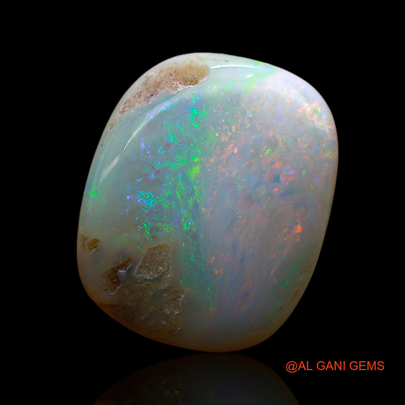 8.00 Cts Natural Australian Fire Opal Loose Gemstone Oval Cabochon 16x13x5 mm AE-619