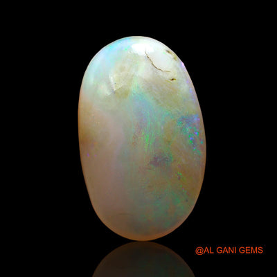7.00 Cts Unheated Australian Fire Opal Loose Gemstone Oval Cabochon Natural 17x11x6 mm AE-61