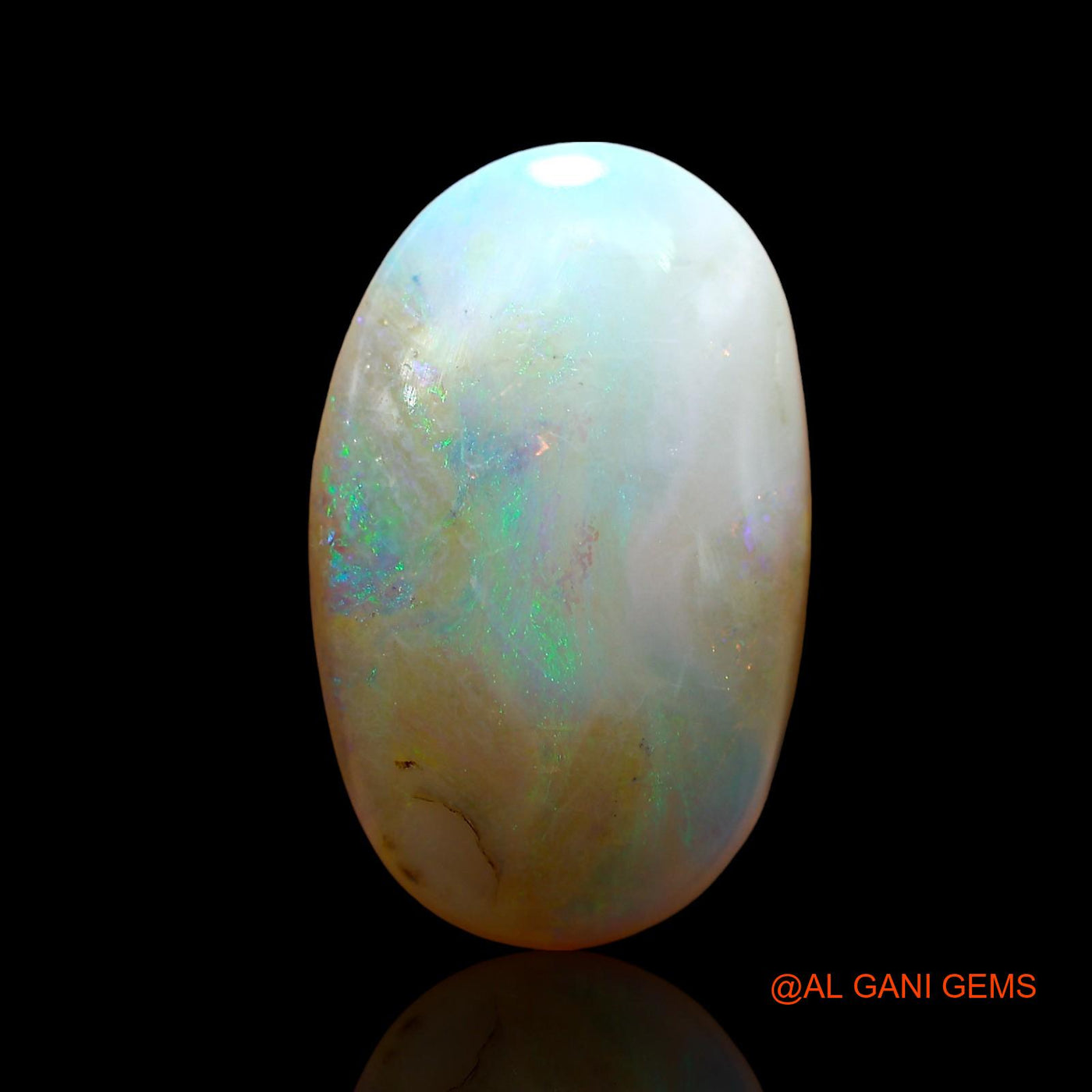7.00 Cts Unheated Australian Fire Opal Loose Gemstone Oval Cabochon Natural 17x11x6 mm AE-61