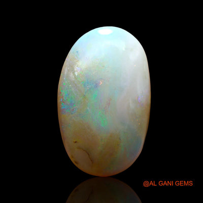 7.00 Cts Unheated Australian Fire Opal Loose Gemstone Oval Cabochon Natural 17x11x6 mm AE-61