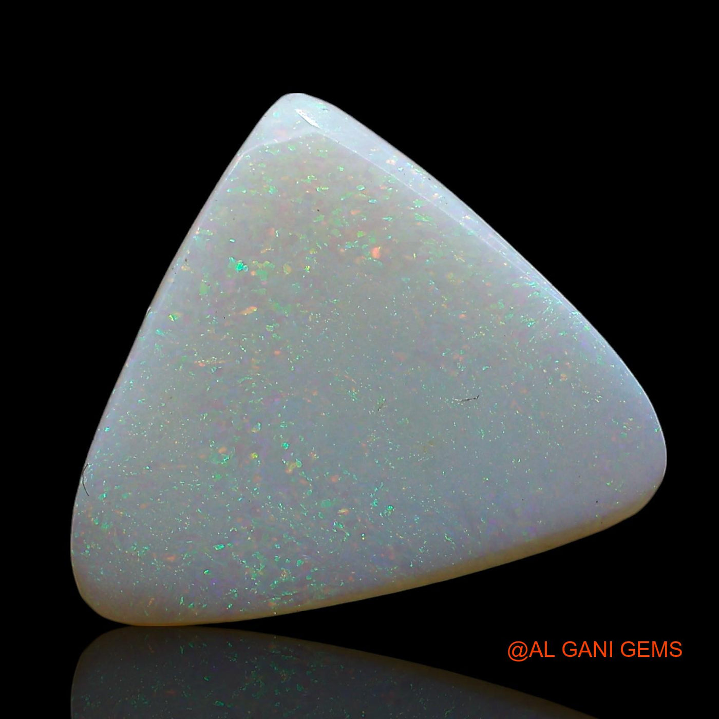 Natural Fire Opal Gemstone 3.00 Cts Loose Trillion Cabochon From Australia 17x14x2 mm AE-621