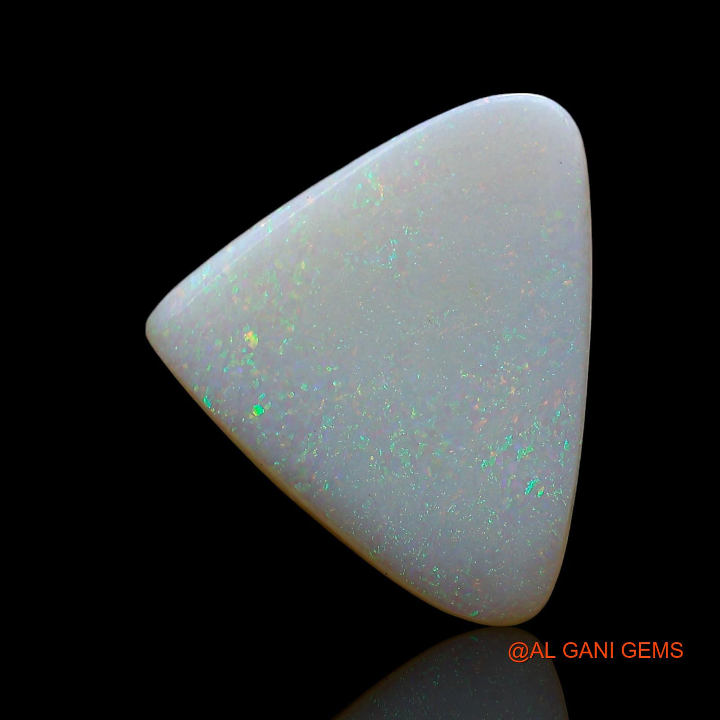 Natural Fire Opal Gemstone 3.00 Cts Loose Trillion Cabochon From Australia 17x14x2 mm AE-621