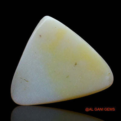 Natural Fire Opal Gemstone 3.00 Cts Loose Trillion Cabochon From Australia 17x14x2 mm AE-621