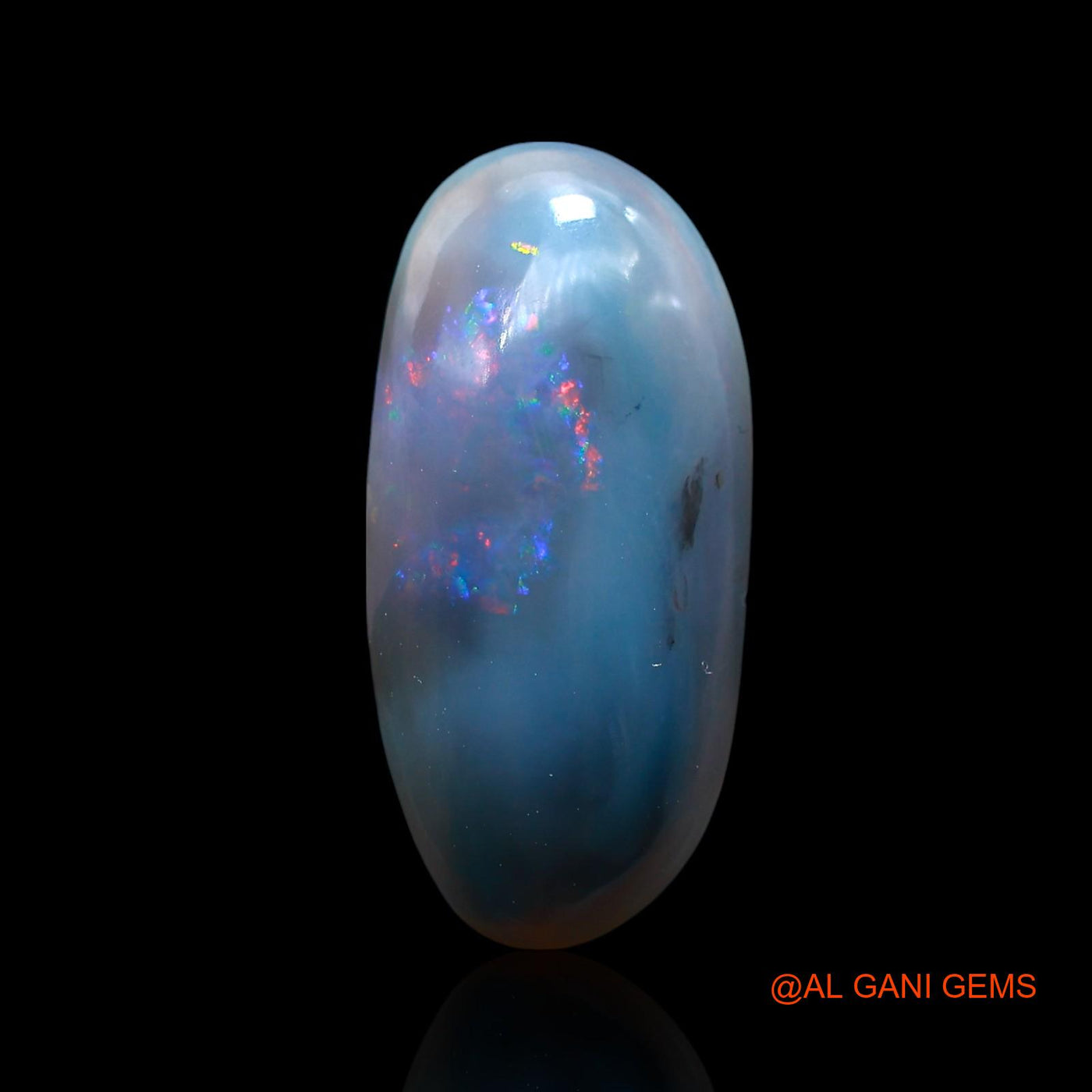 5.00 Cts Unheated Australian Fire Opal Loose Gemstone Oval Cabochon Natural 20x9x4 mm AE-622