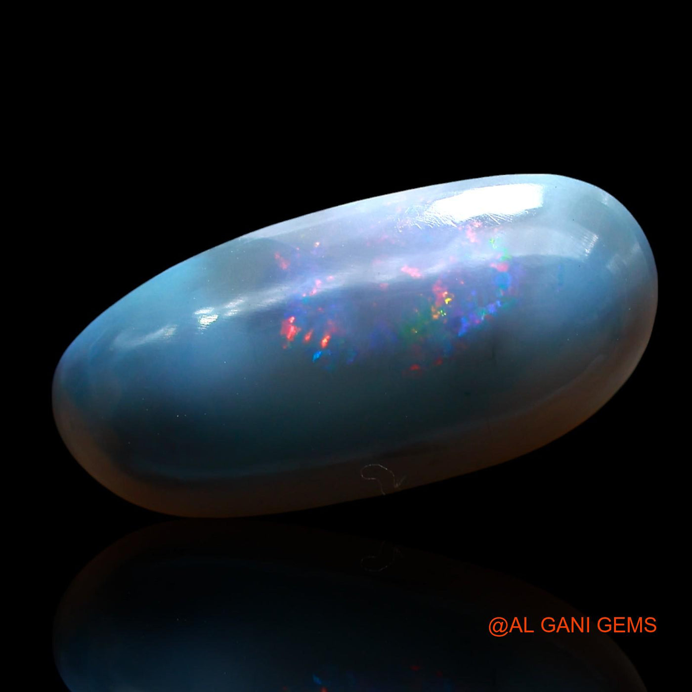 5.00 Cts Unheated Australian Fire Opal Loose Gemstone Oval Cabochon Natural 20x9x4 mm AE-622