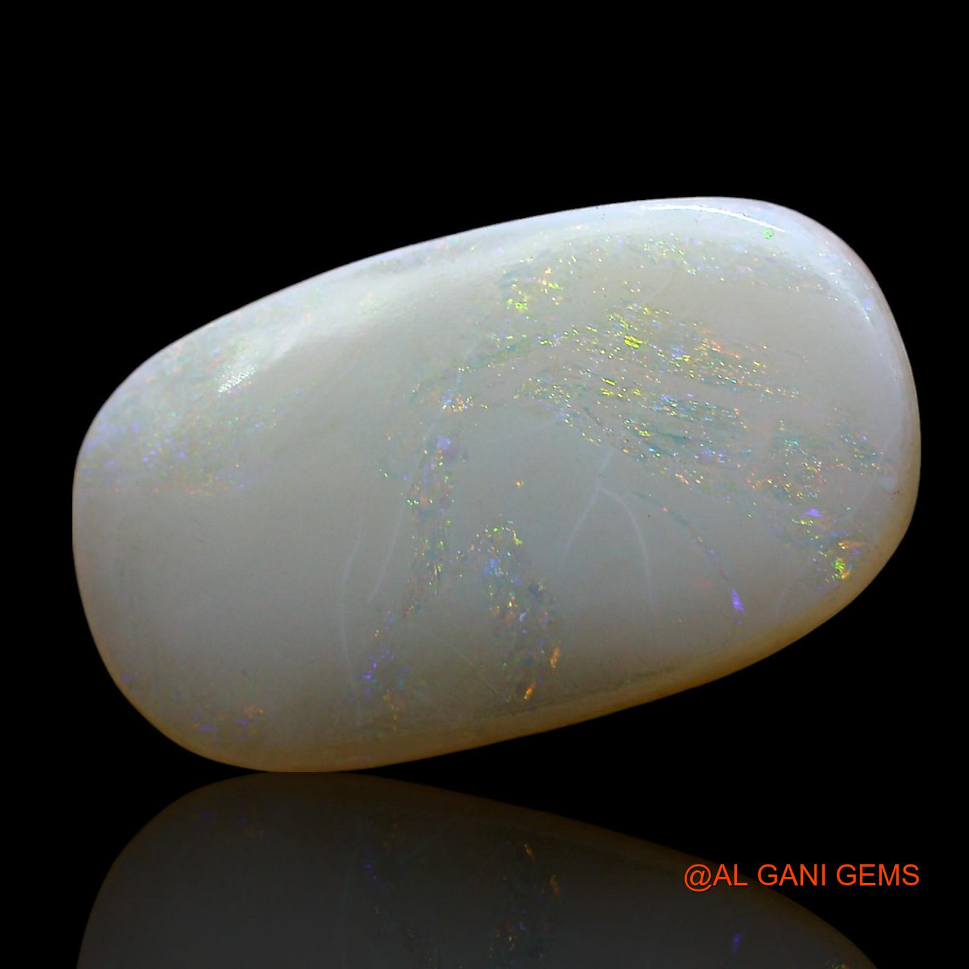 Natural Fire Opal Gemstone 4.00 Cts Loose Oval Cabochon From Australia 19x11x2 mm AE-623