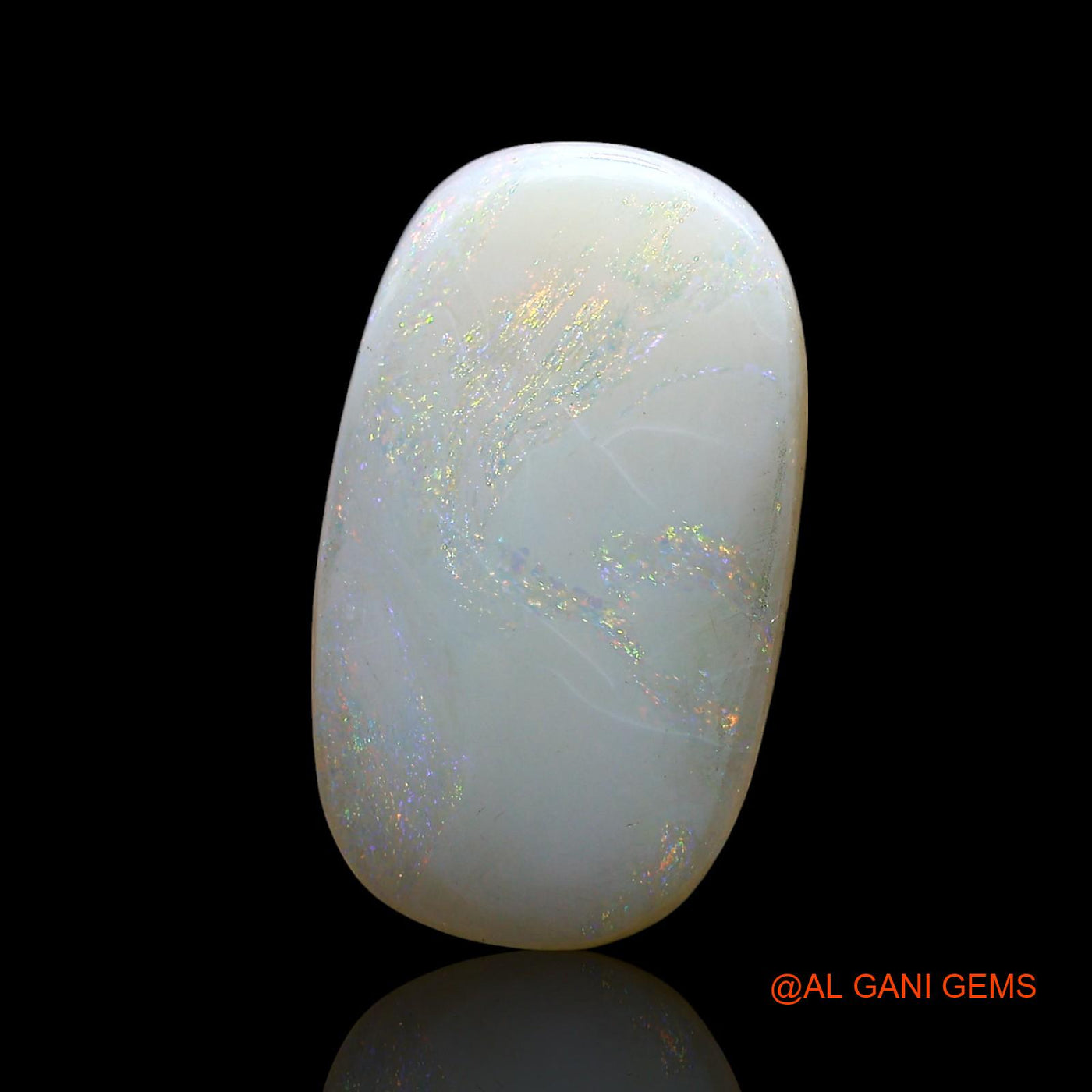 Natural Fire Opal Gemstone 4.00 Cts Loose Oval Cabochon From Australia 19x11x2 mm AE-623