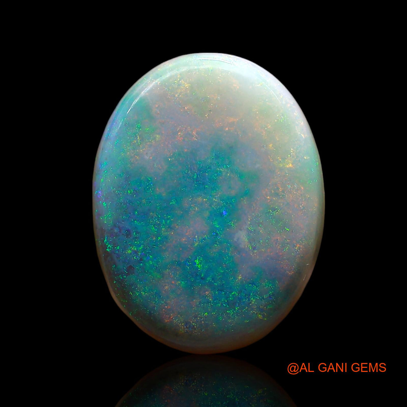 7.00 Cts Natural Australian Fire Opal Loose Gemstone Oval Cabochon 17x13x4 mm AE-624