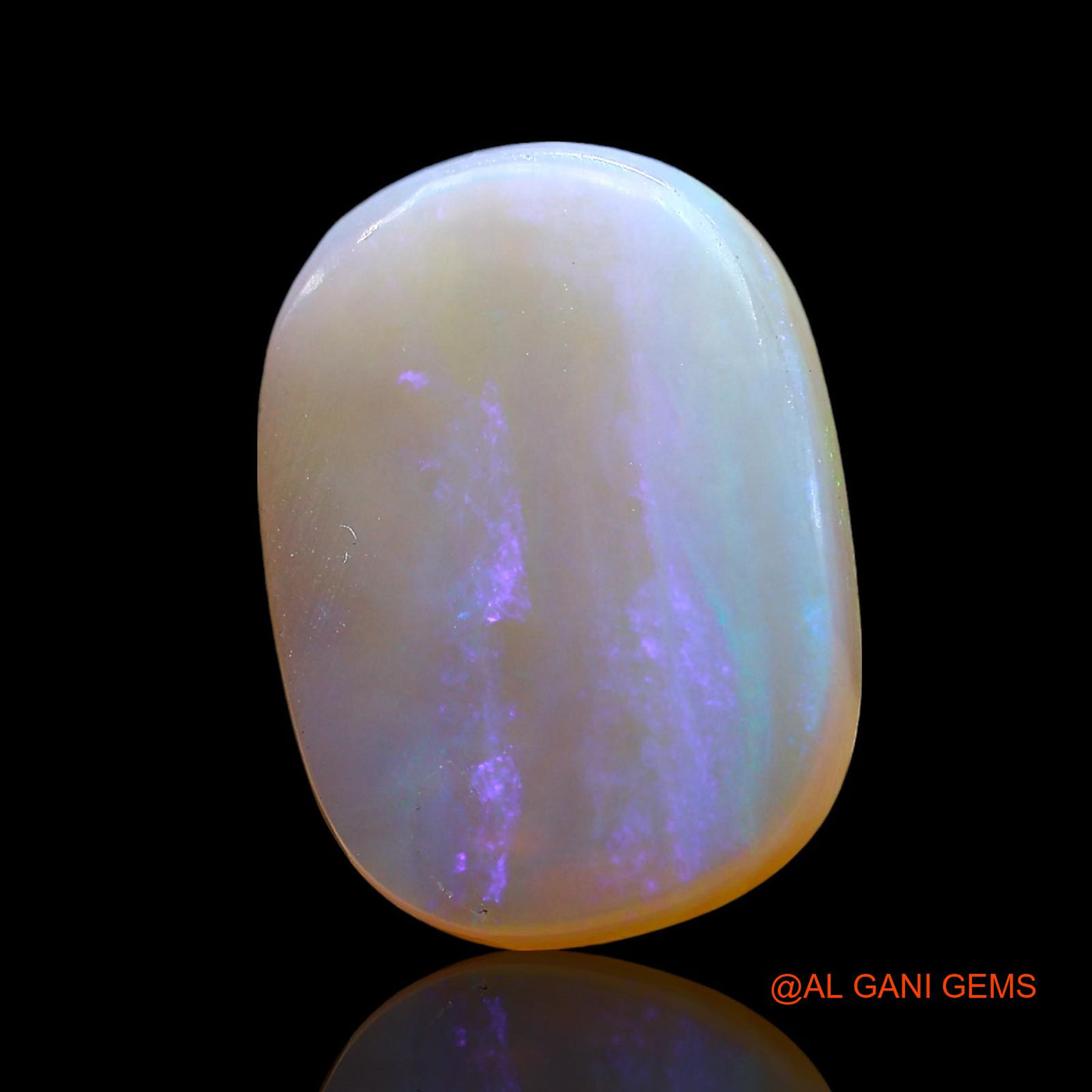 Natural Fire Opal Gemstone 7.00 Cts Loose Oval Cabochon From Australia 17x12x4 mm AE-625