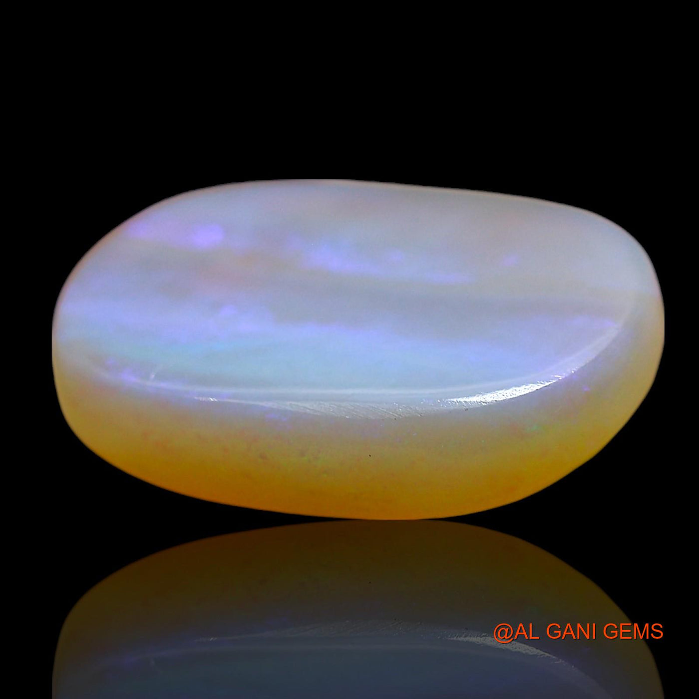 Natural Fire Opal Gemstone 7.00 Cts Loose Oval Cabochon From Australia 17x12x4 mm AE-625