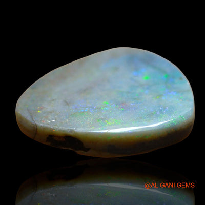 Natural Fire Opal Gemstone 4.00 Cts Loose Fancy Cabochon From Australia 15x14x2 mm AE-62