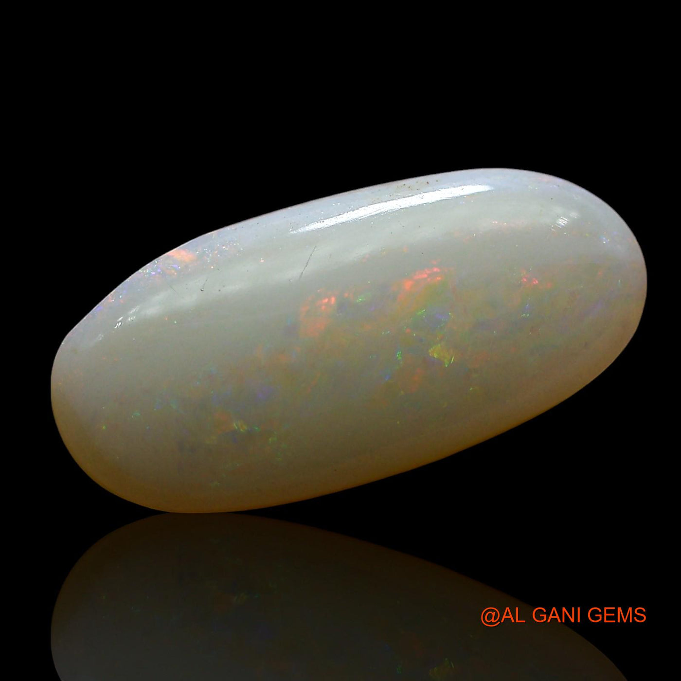 Natural Untreated Fire Opal Loose Gemstone Oval Cabochon From Australia 4.00 Cts 18x8x4 mm AE-630