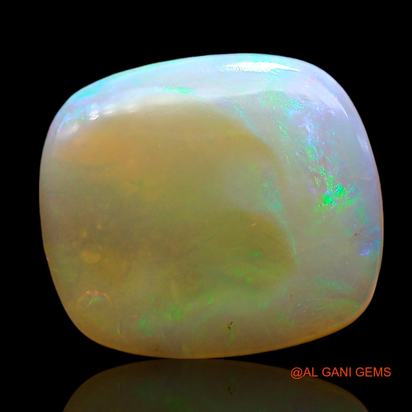 Natural Fire Opal Gemstone 7.00 Cts Loose Fancy Cabochon From Australia 16x14x4 mm AE-631