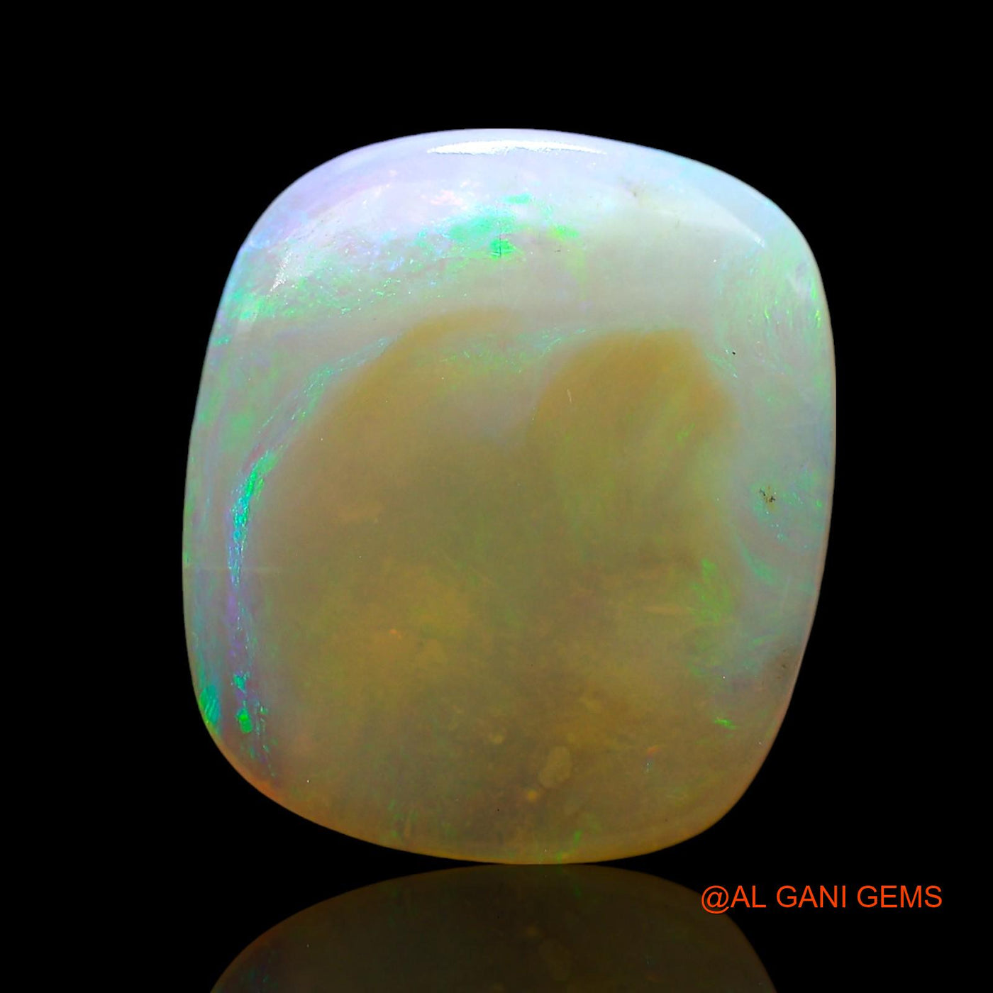 Natural Fire Opal Gemstone 7.00 Cts Loose Fancy Cabochon From Australia 16x14x4 mm AE-631