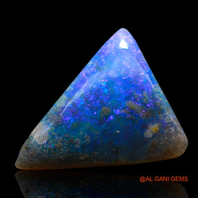 5.00 Cts Natural Australian Fire Opal Loose Gemstone Trillion Cabochon 17x14x4 mm AE-632