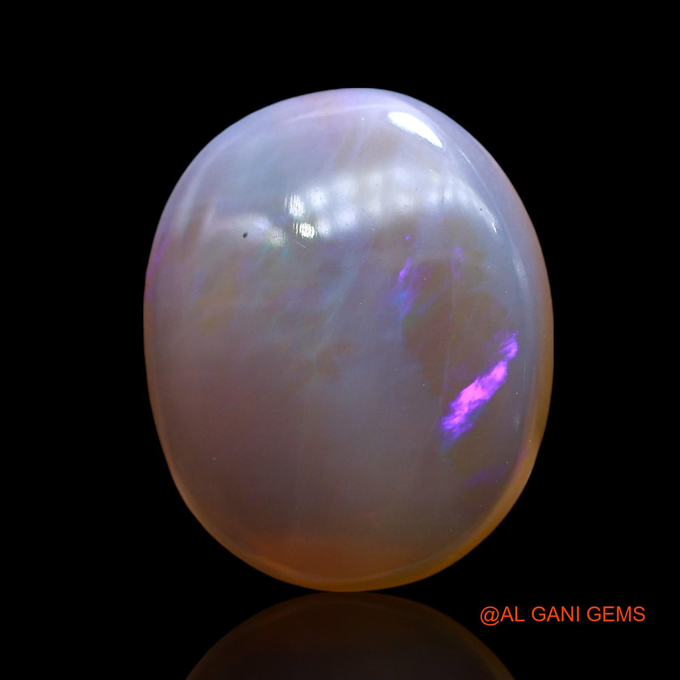 Natural Fire Opal Gemstone 8.00 Cts Loose Oval Cabochon From Australia 17x14x5 mm AE-633