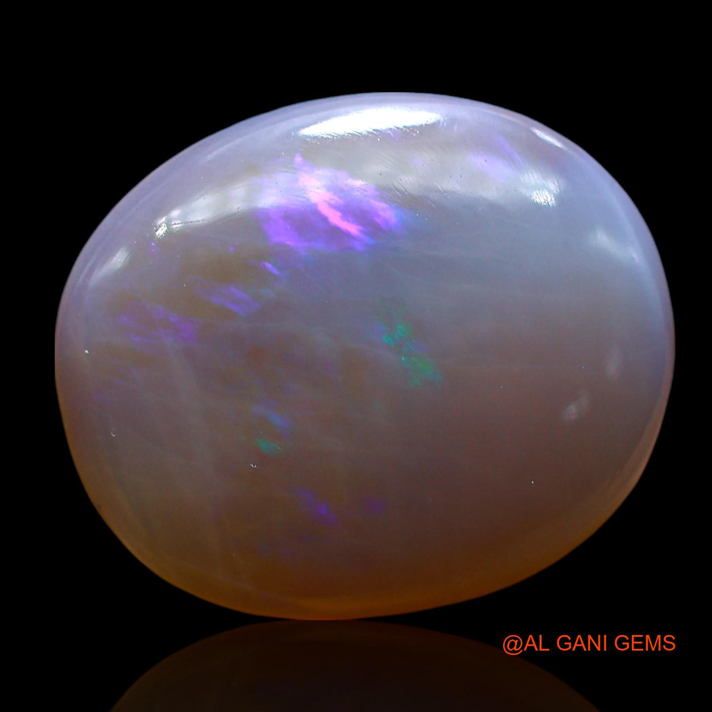 Natural Fire Opal Gemstone 8.00 Cts Loose Oval Cabochon From Australia 17x14x5 mm AE-633