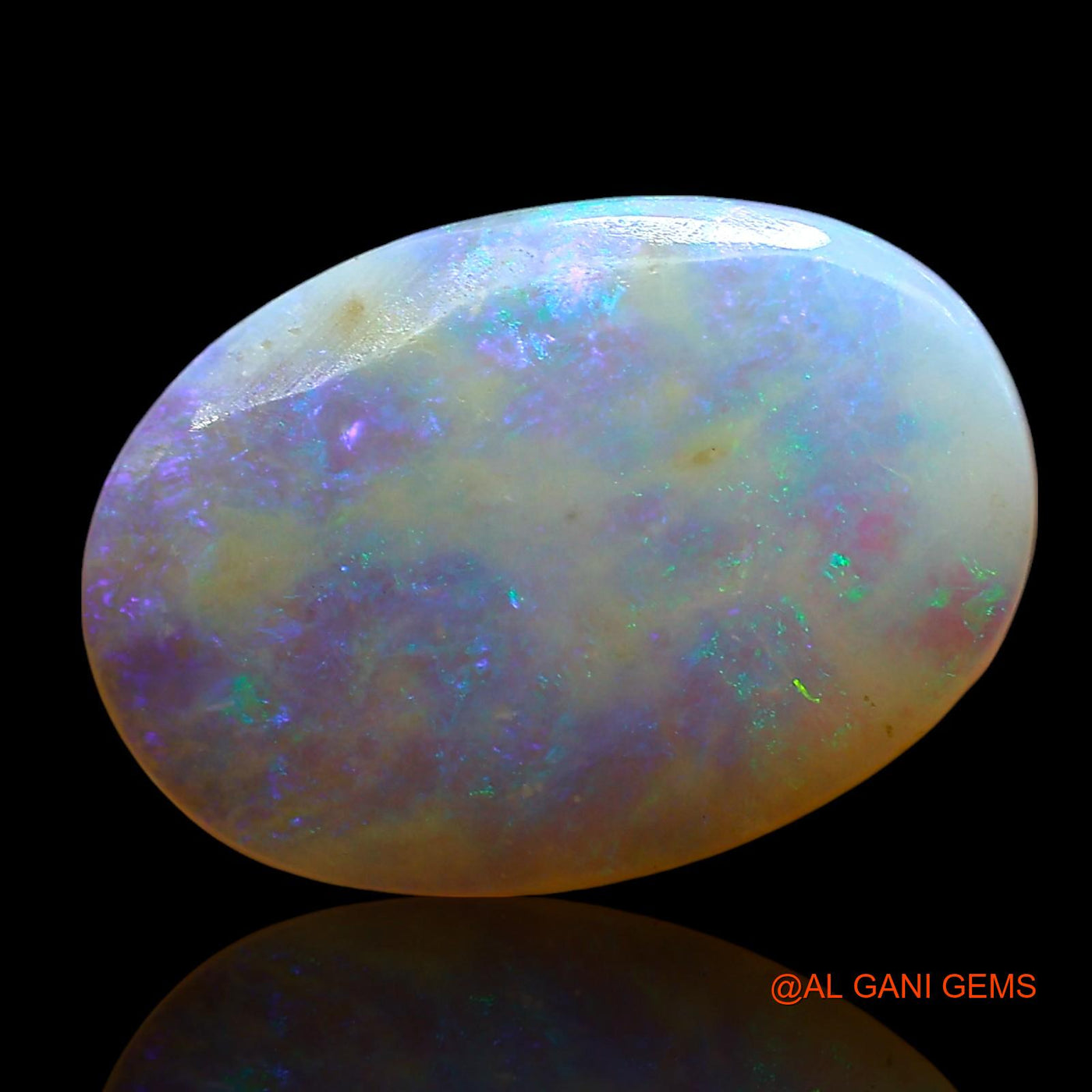 5.00 Cts Natural Australian Fire Opal Loose Gemstone Oval Cabochon 17x12x4 mm AE-635