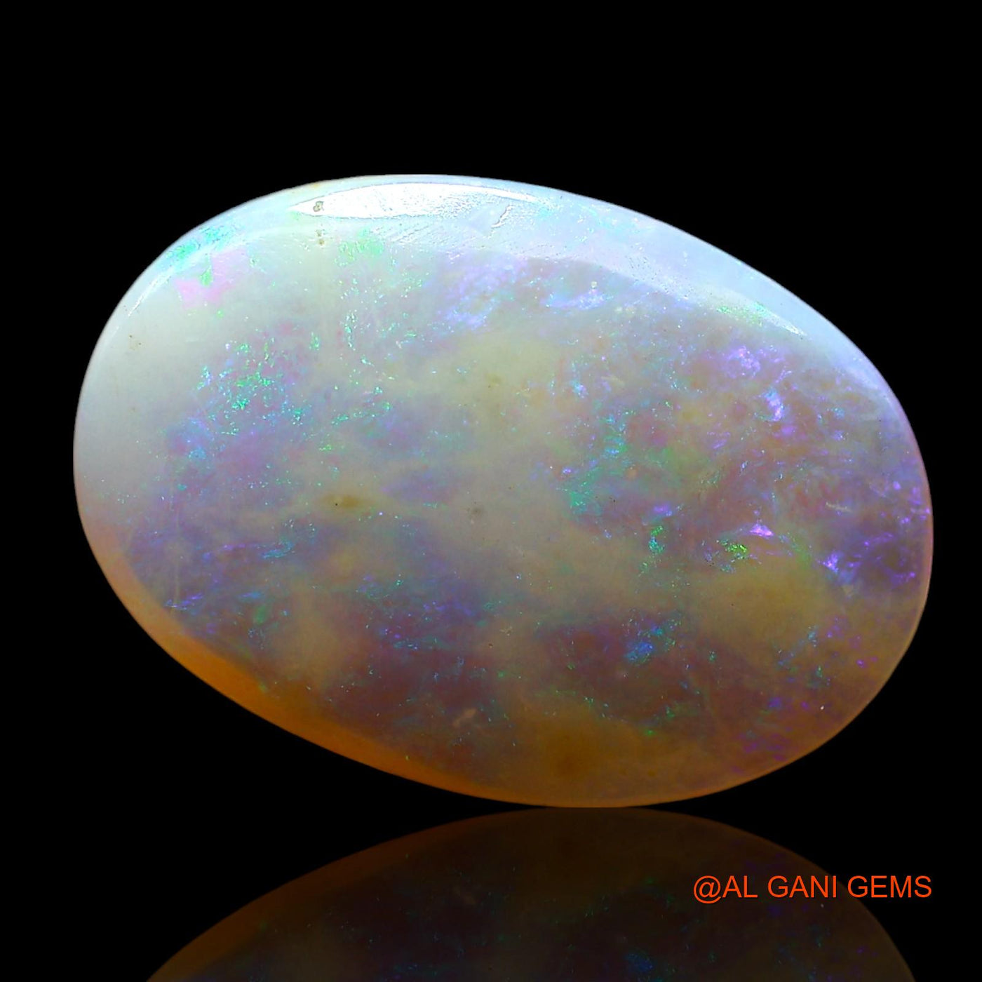 5.00 Cts Natural Australian Fire Opal Loose Gemstone Oval Cabochon 17x12x4 mm AE-635