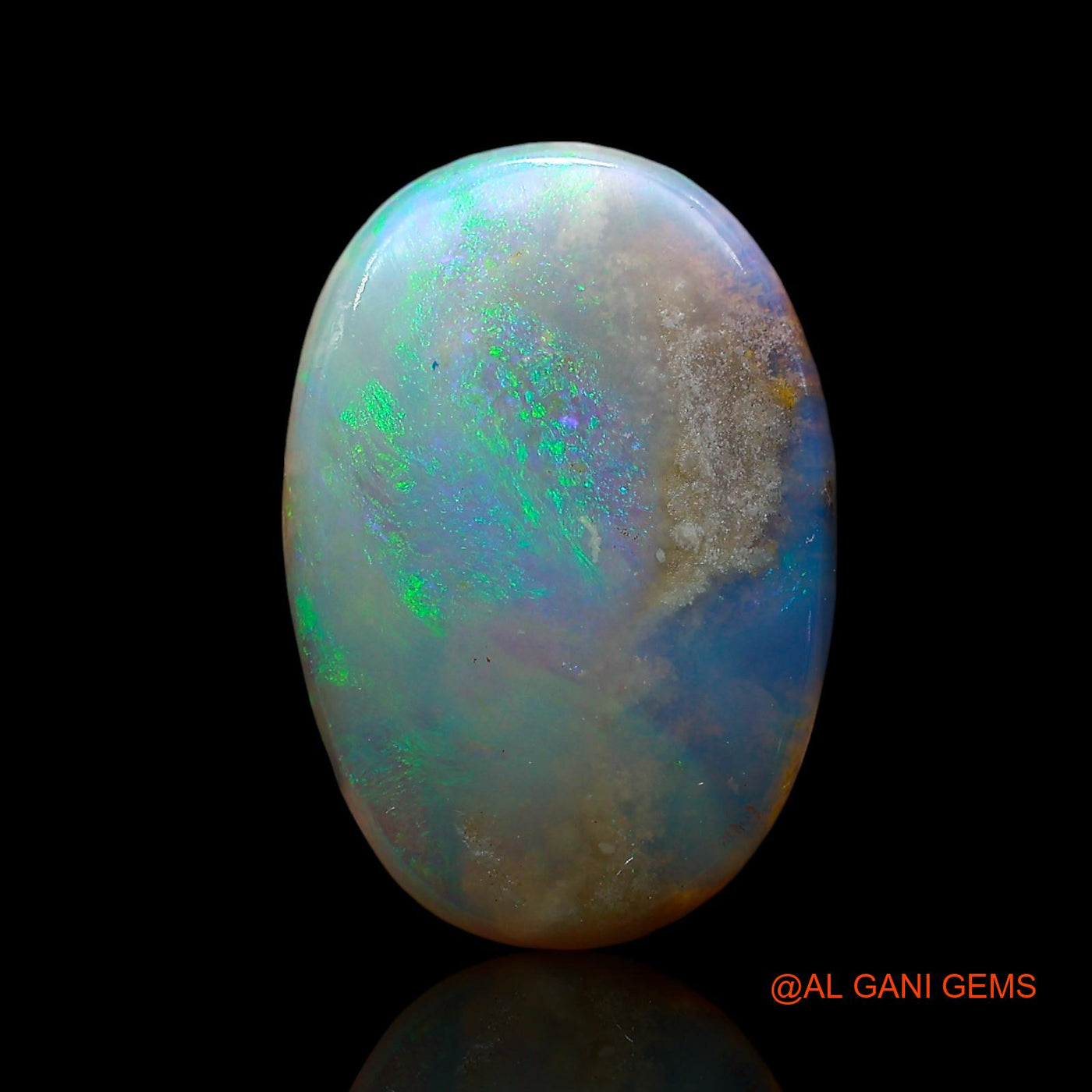 Natural Fire Opal Gemstone 7.00 Cts Loose Oval Cabochon From Australia 17x12x5 mm AE-637