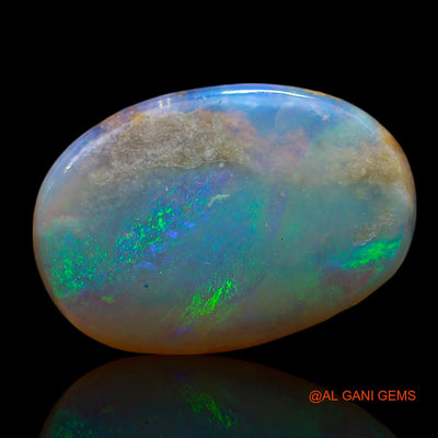 Natural Fire Opal Gemstone 7.00 Cts Loose Oval Cabochon From Australia 17x12x5 mm AE-637