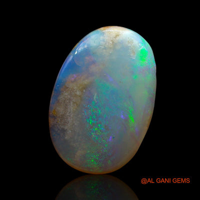 Natural Fire Opal Gemstone 7.00 Cts Loose Oval Cabochon From Australia 17x12x5 mm AE-637