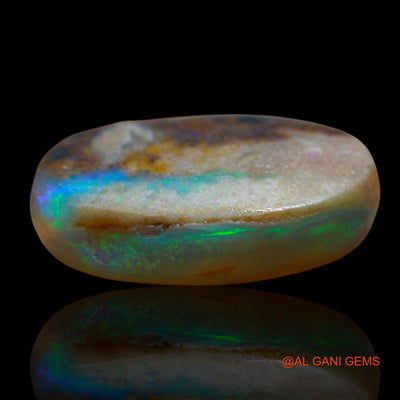 Natural Fire Opal Gemstone 7.00 Cts Loose Oval Cabochon From Australia 17x12x5 mm AE-637