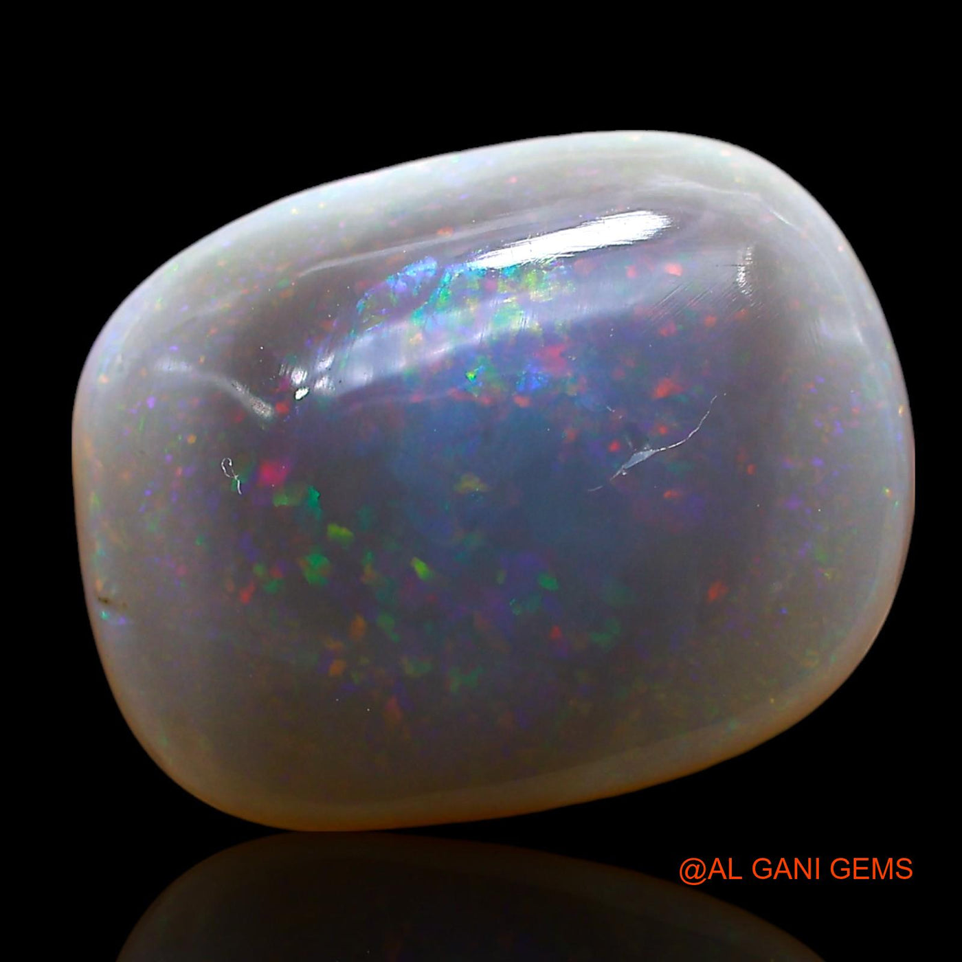 Natural Untreated Fire Opal Loose Gemstone Oval Cabochon From Australia 6.00 Cts 16x13x4 mm AE-638