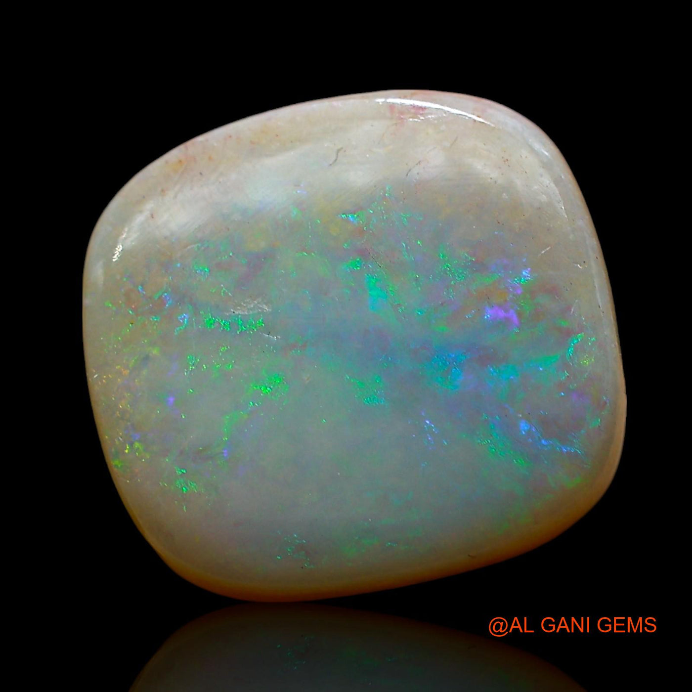 10.00 Cts Natural Australian Fire Opal Loose Gemstone Oval Cabochon 15x14x6 mm AE-639