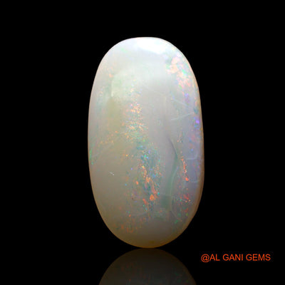 5.00 Cts Unheated Australian Fire Opal Loose Gemstone Oval Cabochon Natural 18x9x4 mm AE-63