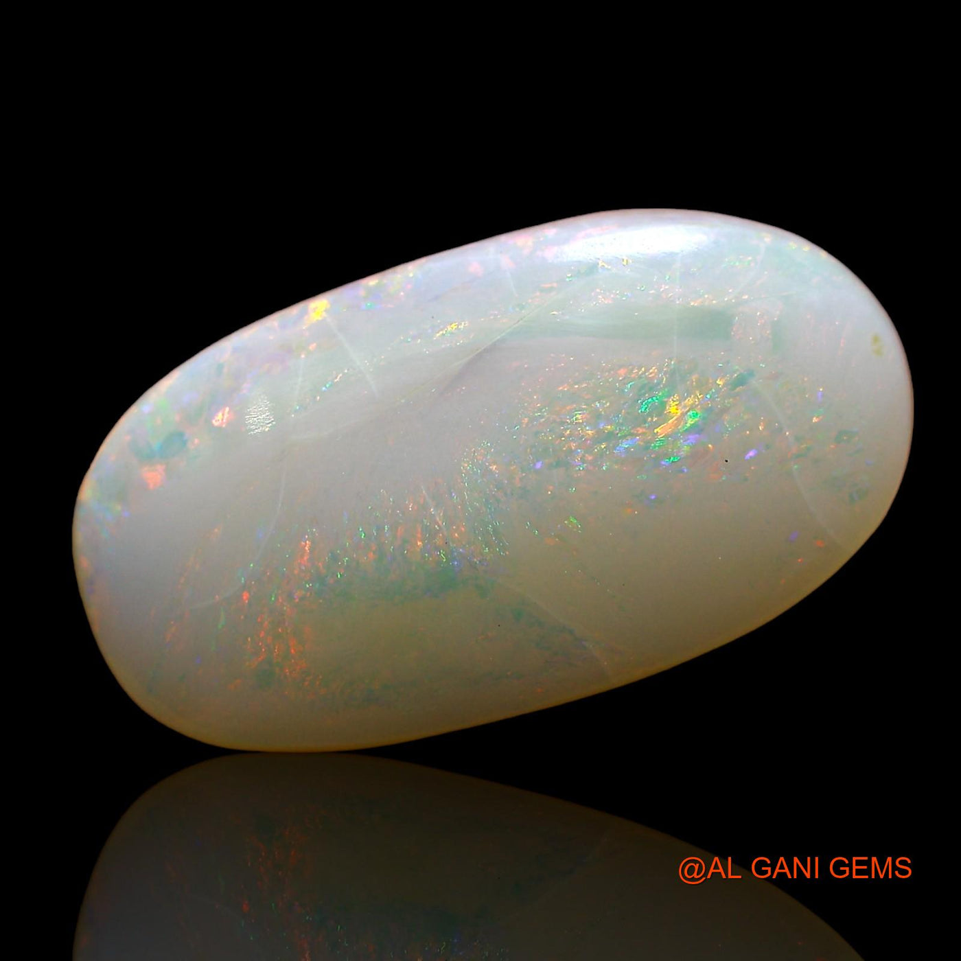 5.00 Cts Unheated Australian Fire Opal Loose Gemstone Oval Cabochon Natural 18x9x4 mm AE-63