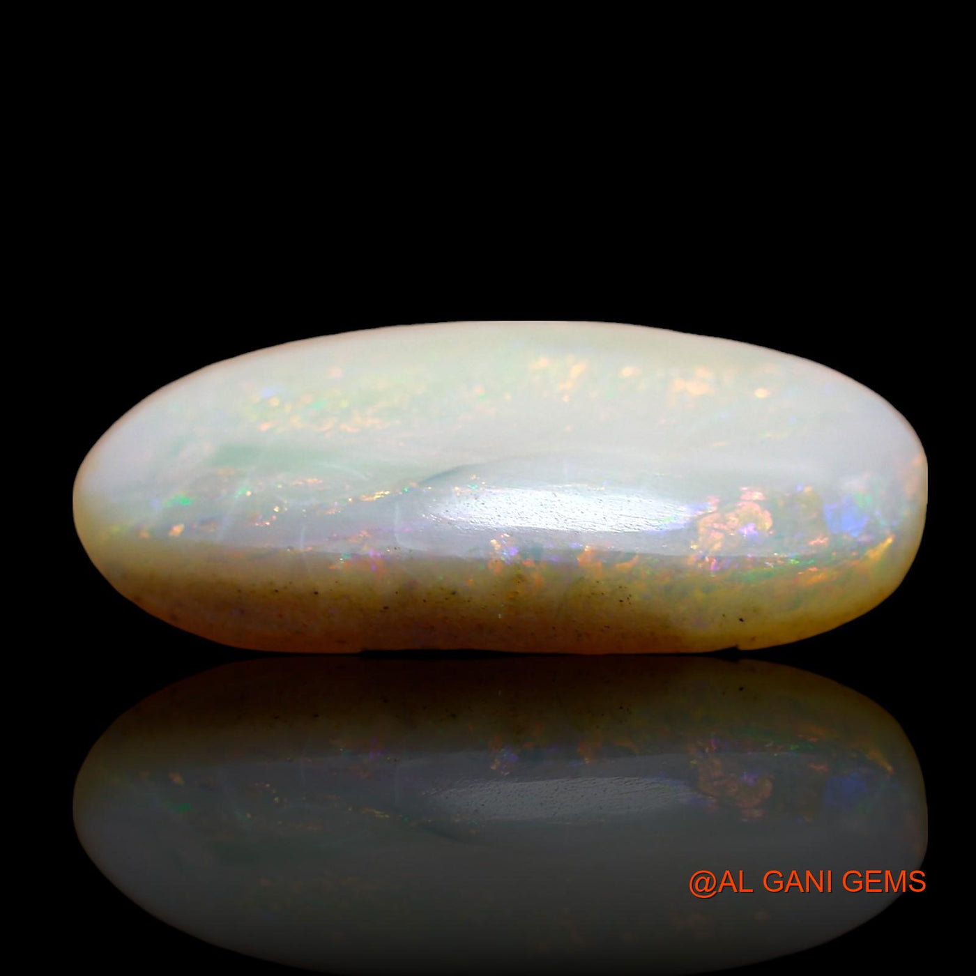 5.00 Cts Unheated Australian Fire Opal Loose Gemstone Oval Cabochon Natural 18x9x4 mm AE-63