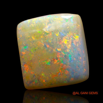 Natural Untreated Fire Opal Loose Gemstone Square Cabochon From Australia 6.00 Cts 13x12x5 mm AE-640