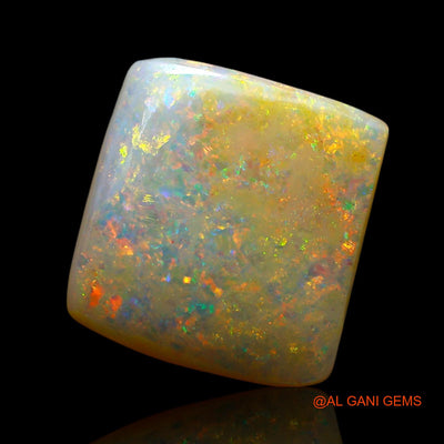 Natural Untreated Fire Opal Loose Gemstone Square Cabochon From Australia 6.00 Cts 13x12x5 mm AE-640