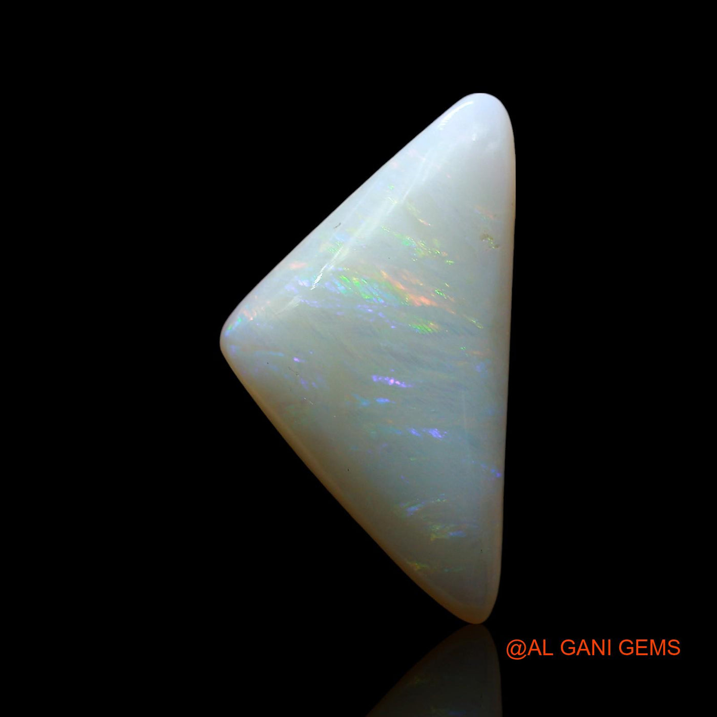 5.00 Cts Natural Australian Fire Opal Loose Gemstone Trillion Cabochon 19x10x4 mm AE-641