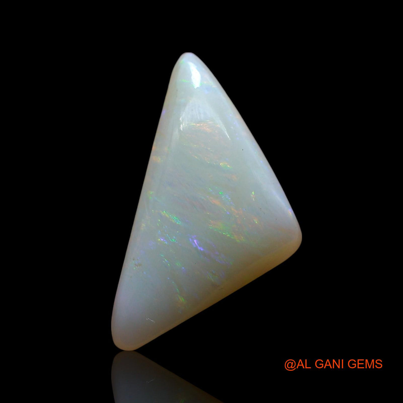 5.00 Cts Natural Australian Fire Opal Loose Gemstone Trillion Cabochon 19x10x4 mm AE-641