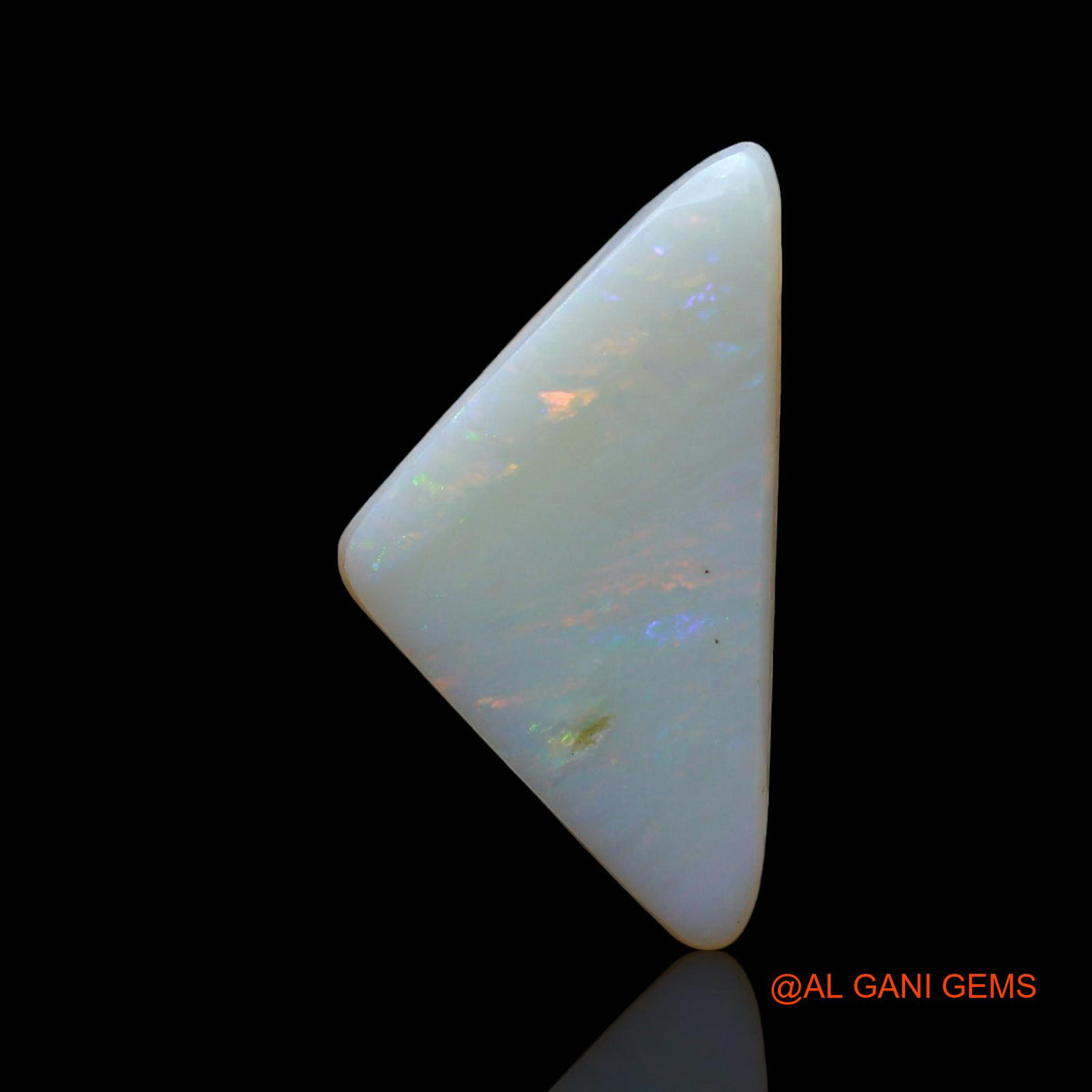 5.00 Cts Natural Australian Fire Opal Loose Gemstone Trillion Cabochon 19x10x4 mm AE-641