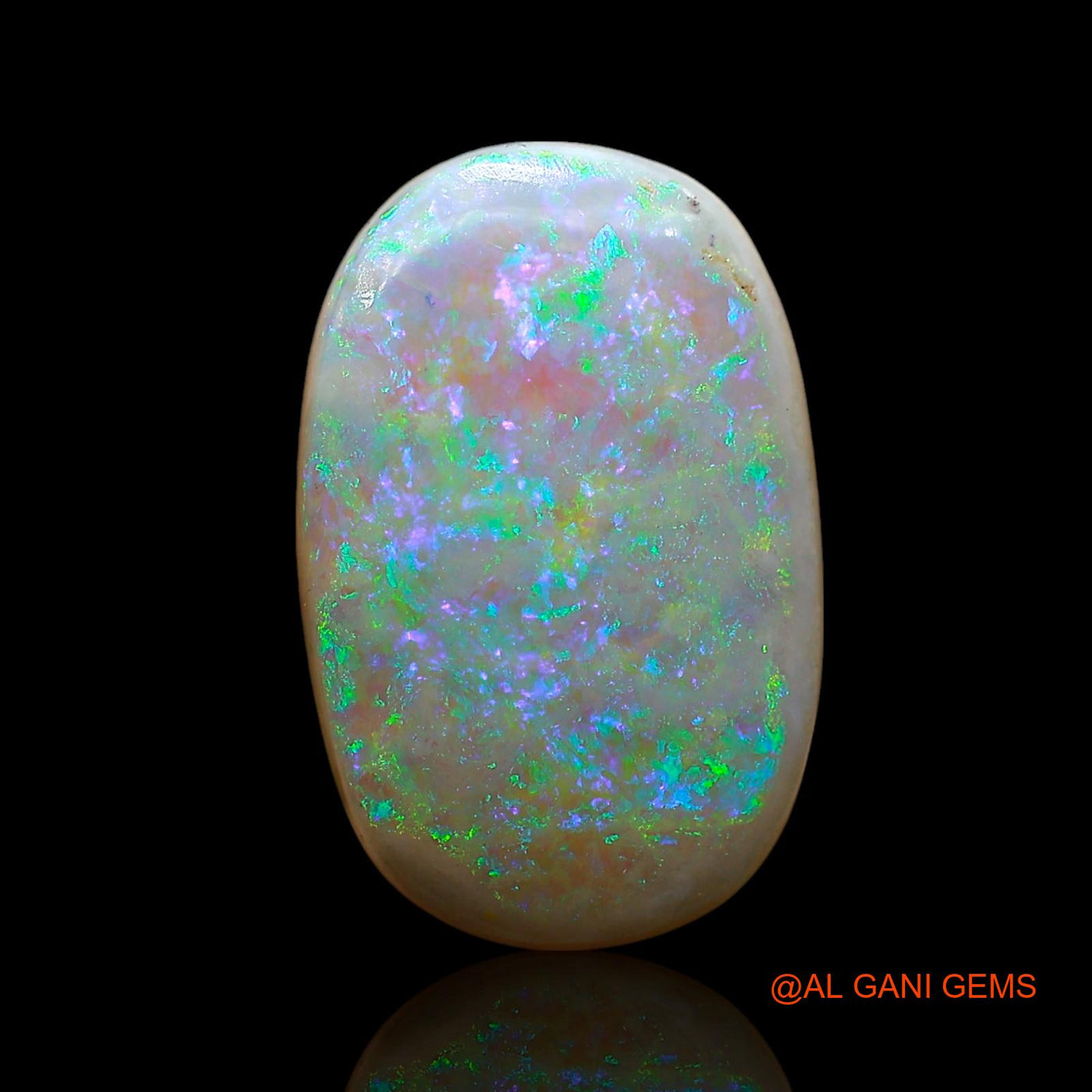 7.00 Cts Unheated Australian Fire Opal Loose Gemstone Oval Cabochon Natural 17x11x5 mm AE-643