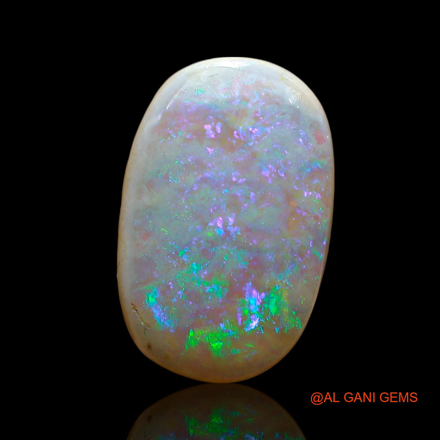 7.00 Cts Unheated Australian Fire Opal Loose Gemstone Oval Cabochon Natural 17x11x5 mm AE-643