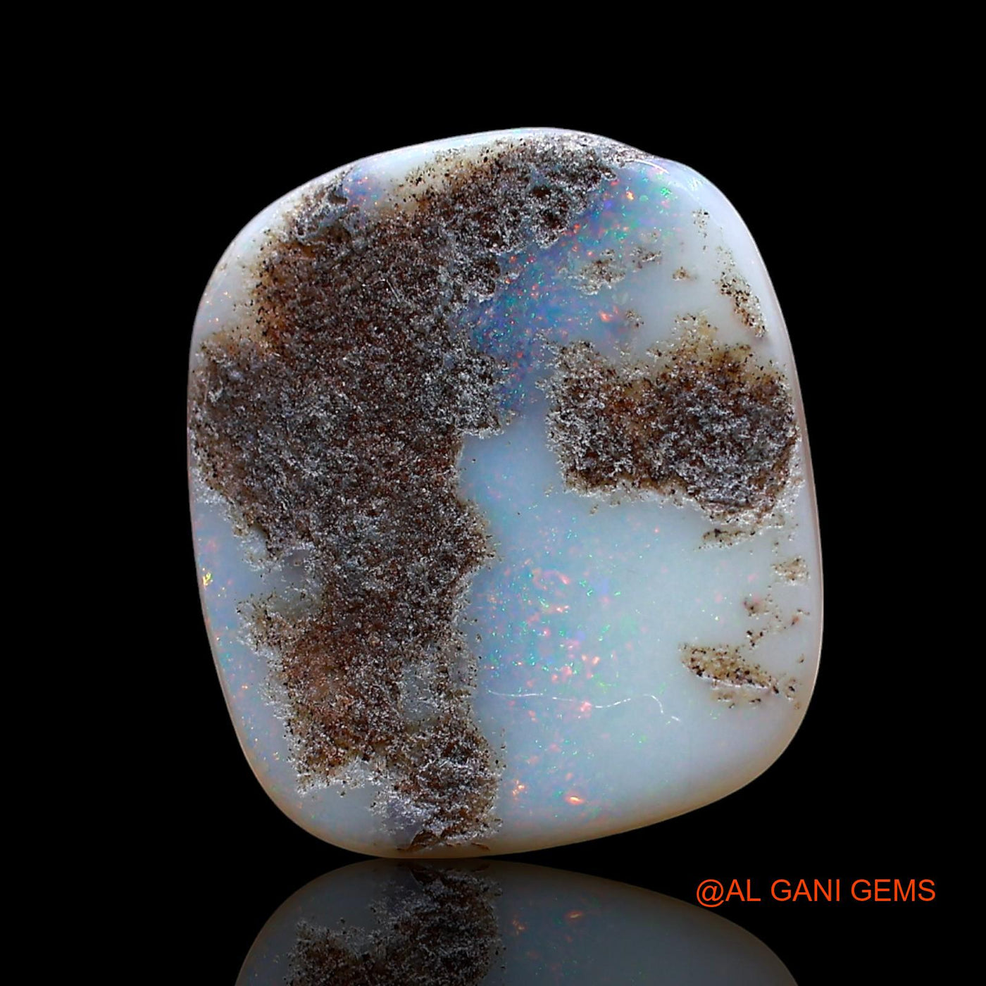 4.00 Cts Natural Australian Fire Opal Oval Cabochon Loose Gemstone For Jewelry 15x13x3 mm AE-645