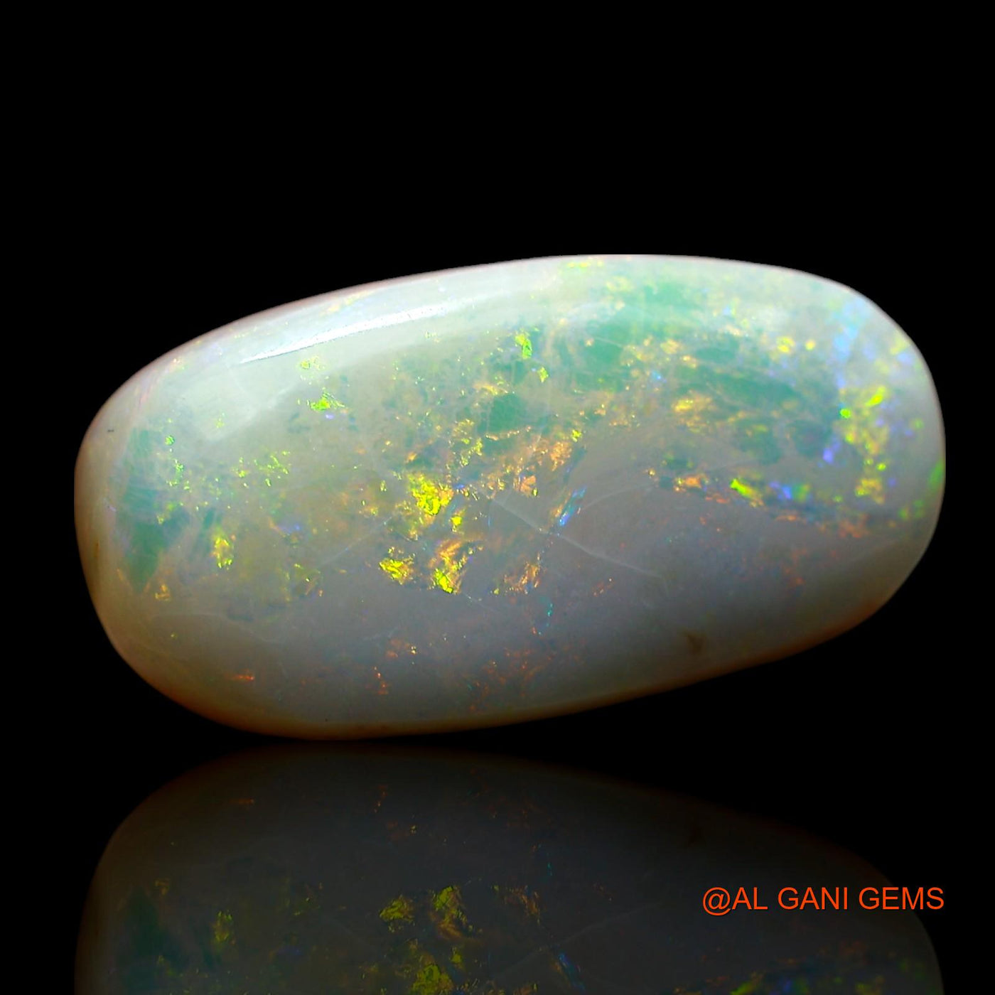 8.00 Cts Natural Australian Fire Opal Oval Cabochon Loose Gemstone For Jewelry 18x9x6 mm AE-646