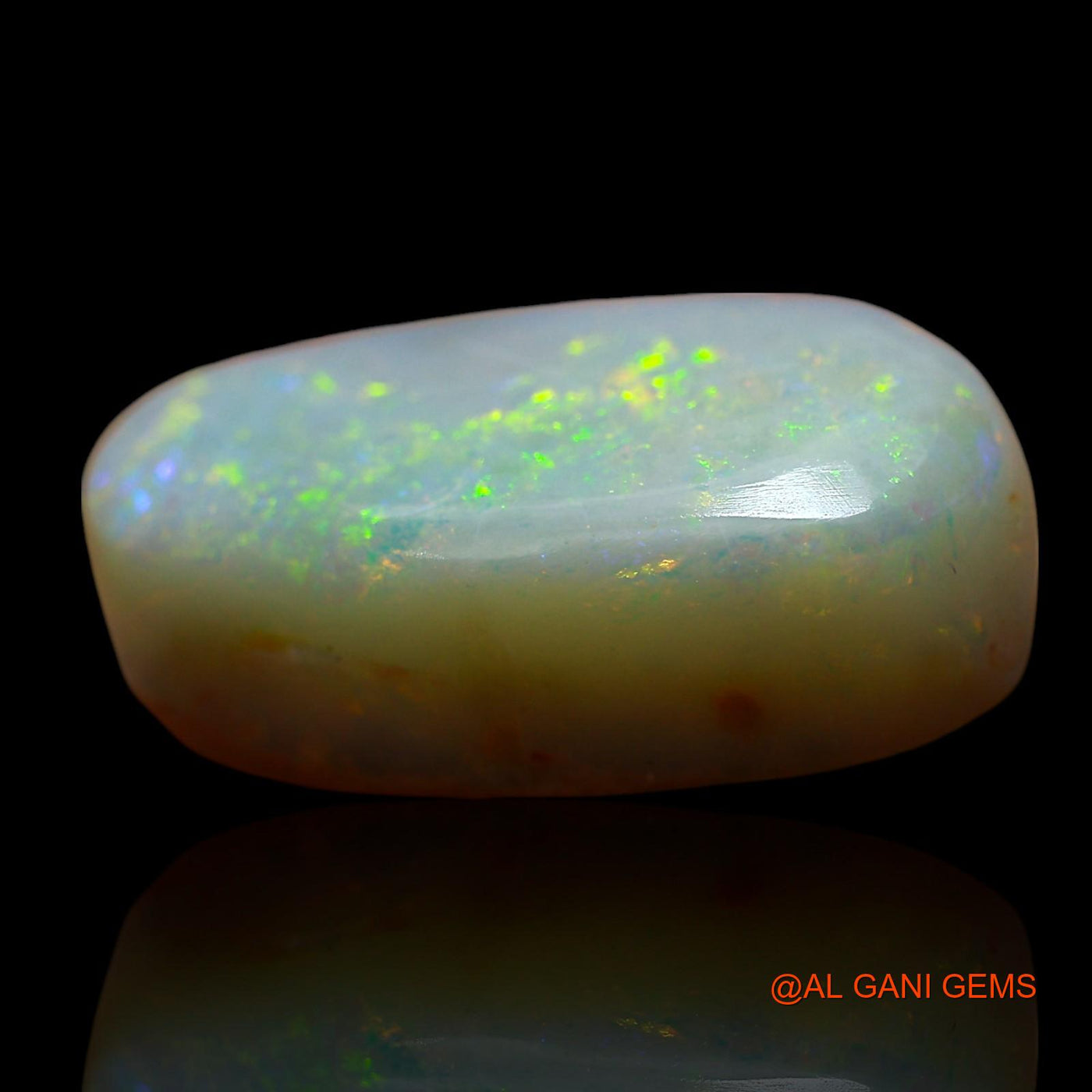 8.00 Cts Natural Australian Fire Opal Oval Cabochon Loose Gemstone For Jewelry 18x9x6 mm AE-646