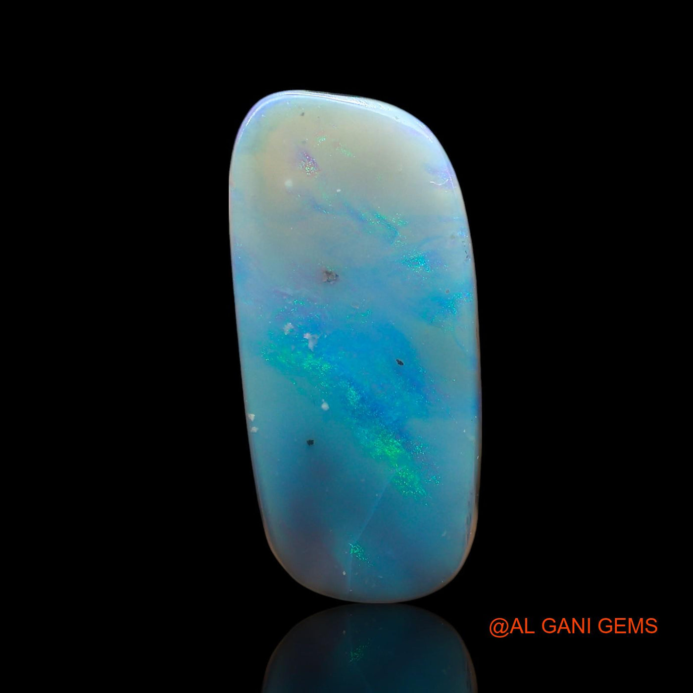 Natural Untreated Fire Opal Loose Gemstone Fancy Cabochon From Australia 7.00 Cts 19x9x5 mm AE-647