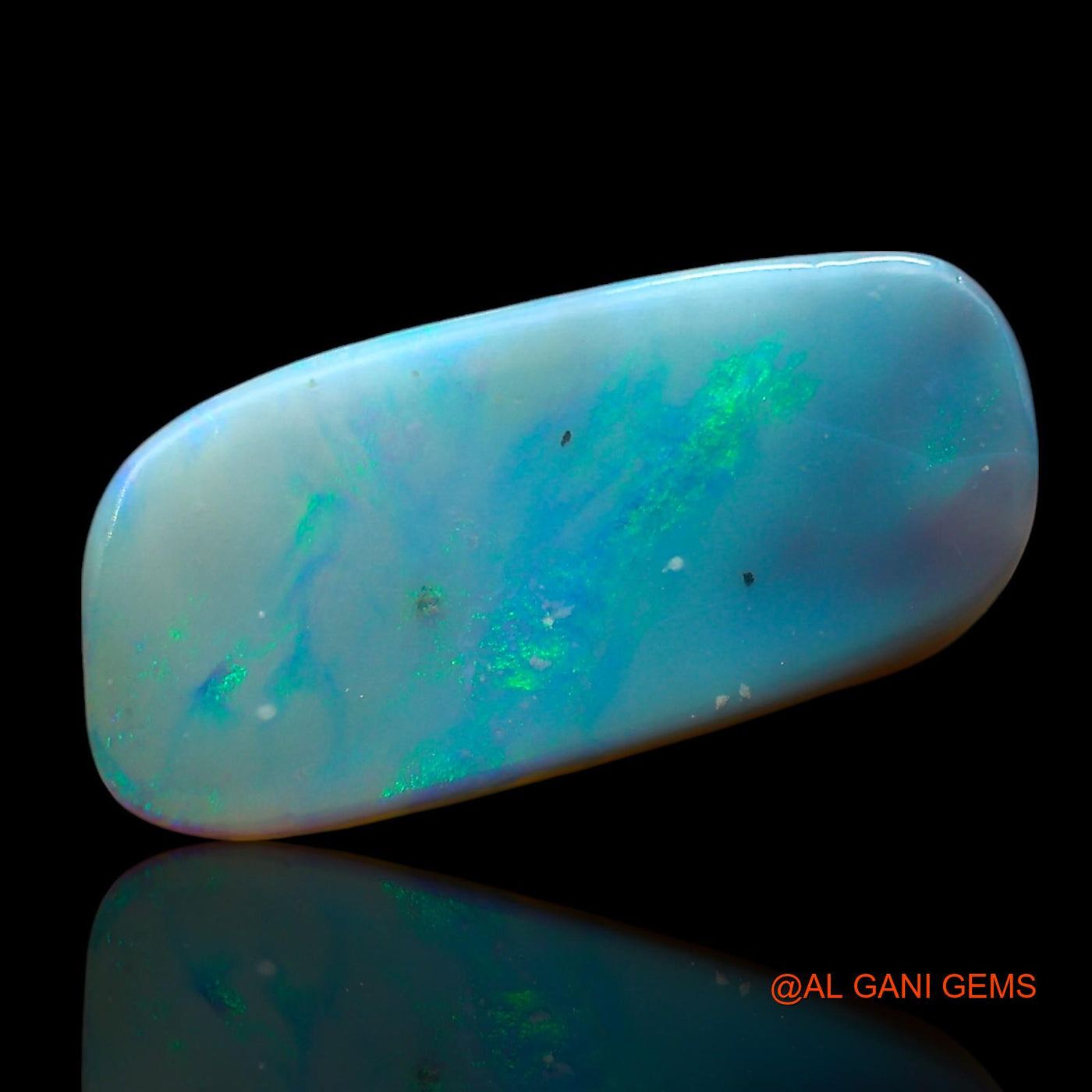 Natural Untreated Fire Opal Loose Gemstone Fancy Cabochon From Australia 7.00 Cts 19x9x5 mm AE-647