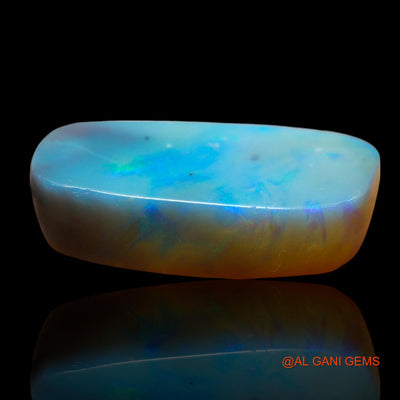 Natural Untreated Fire Opal Loose Gemstone Fancy Cabochon From Australia 7.00 Cts 19x9x5 mm AE-647