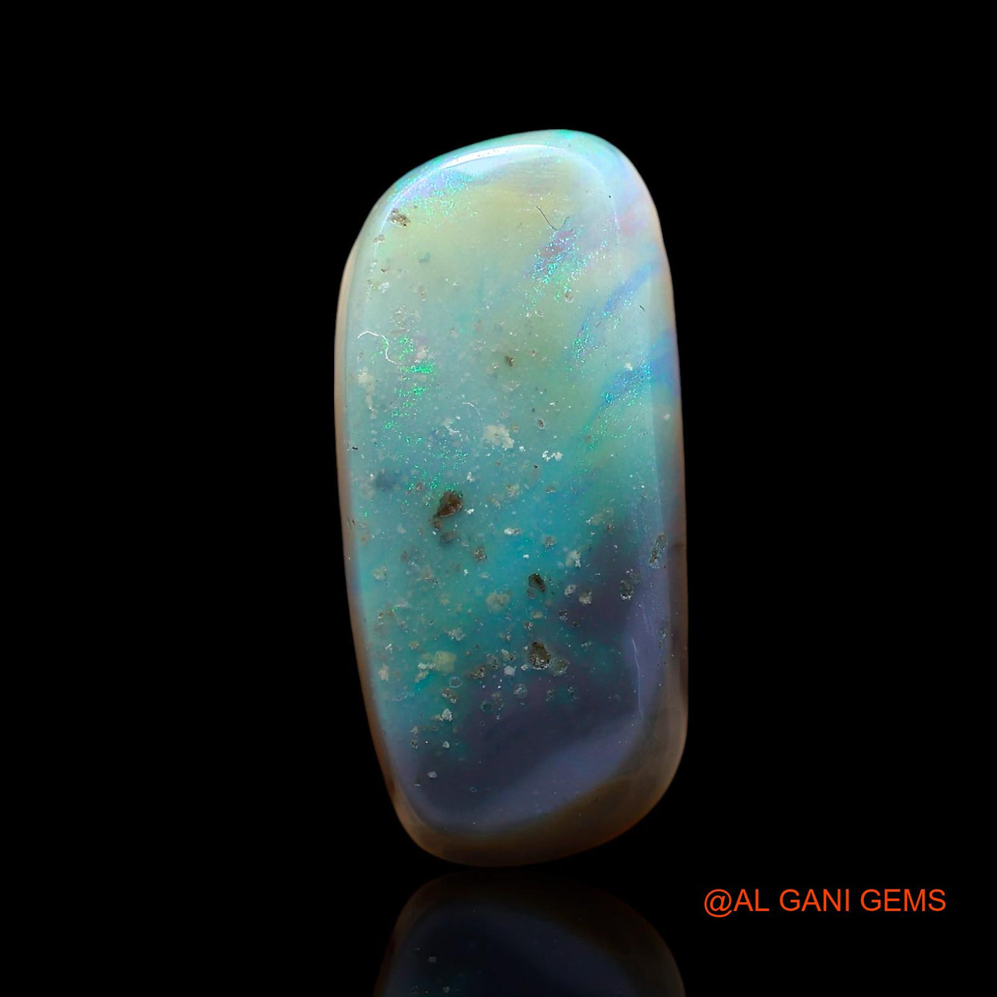 Natural Untreated Fire Opal Loose Gemstone Fancy Cabochon From Australia 7.00 Cts 19x9x5 mm AE-647