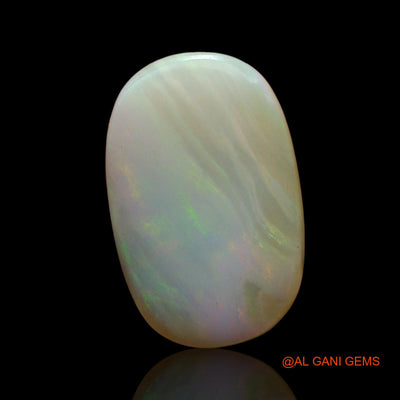 7.00 Cts Unheated Australian Fire Opal Loose Gemstone Oval Cabochon Natural 17x11x5 mm AE-648