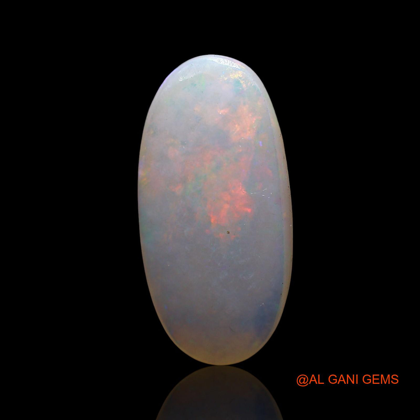 Natural Untreated Fire Opal Loose Gemstone Oval Cabochon From Australia 4.00 Cts 20x9x3 mm AE-649