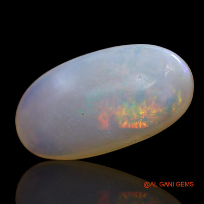 Natural Untreated Fire Opal Loose Gemstone Oval Cabochon From Australia 4.00 Cts 20x9x3 mm AE-649